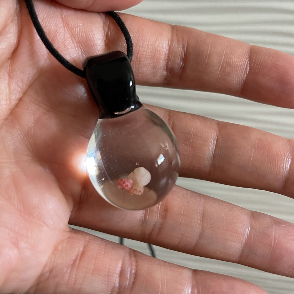 Glass Kauai seashell necklace